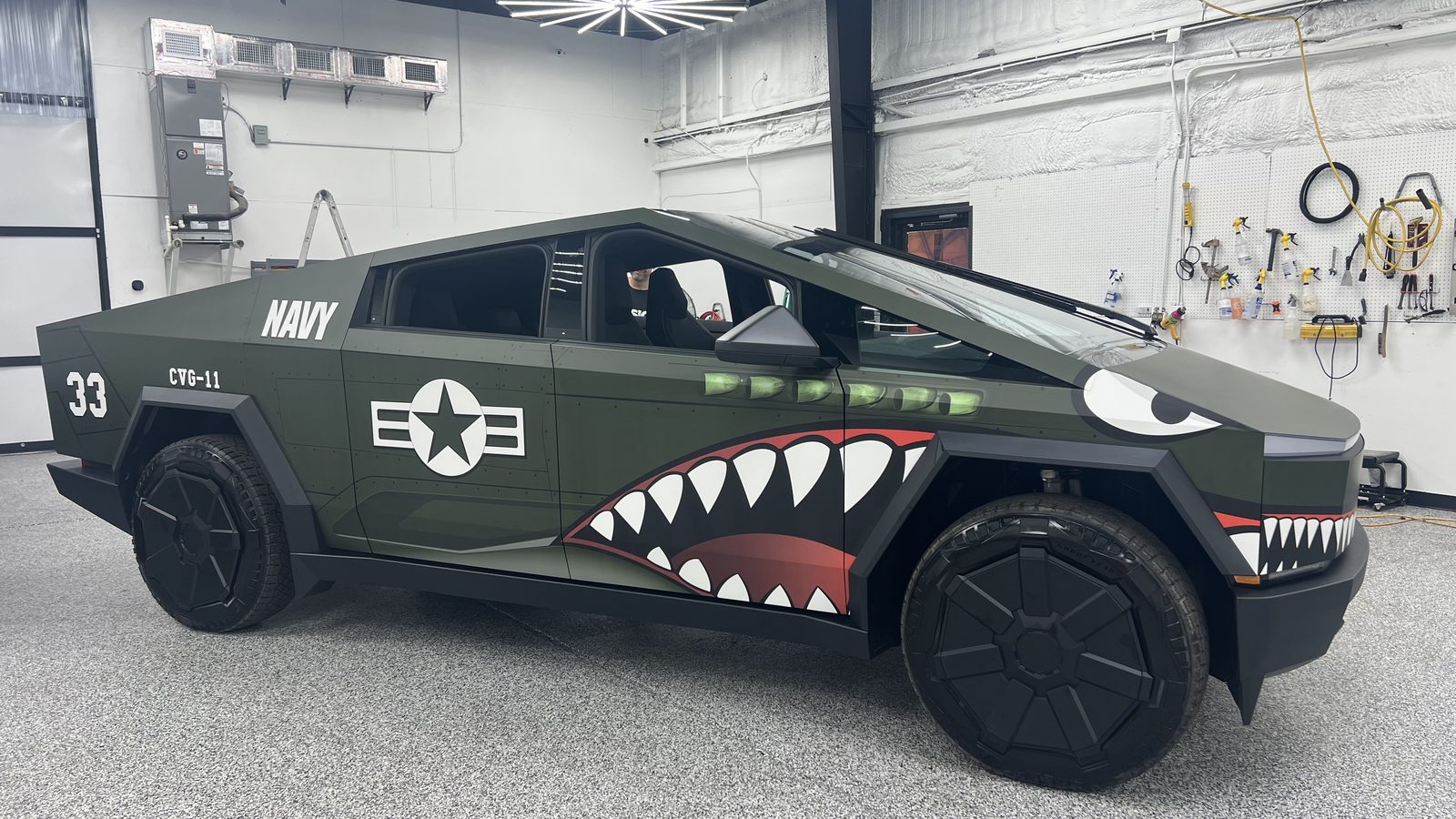 Tesla Cybertruck custom wrap